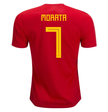 Maillot Espagne 7 MORATA Domicile Coupe du monde 2018