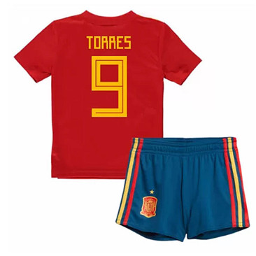 Maillot Espagne EnfantTorres Domicile Coupe du monde 2018