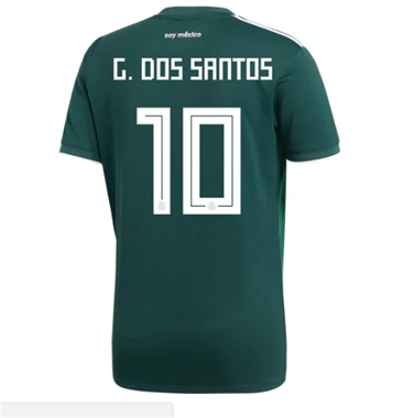 Maillot Mexique 10 G. DOS SANTOS Domicile Coupe du monde 2018