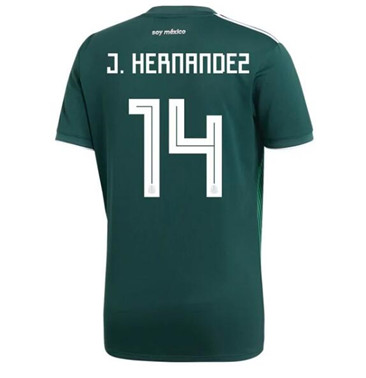 Maillot Mexique 14 Javier Chicharito Domicile Coupe du monde 201