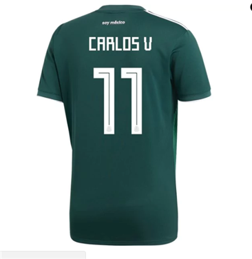 Maillot Mexique 17 CARLOS V Domicile Coupe du monde 2018