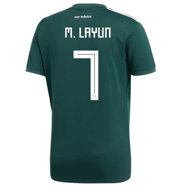 Maillot Mexique 7 M. LAYUN Domicile Coupe du monde 2018