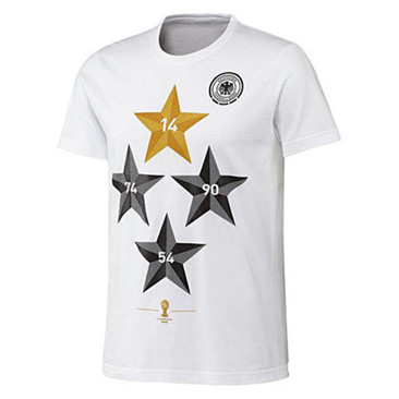 Maillot T Shirt Commemorative Allemagne Blanc Quatre Coupe du mo
