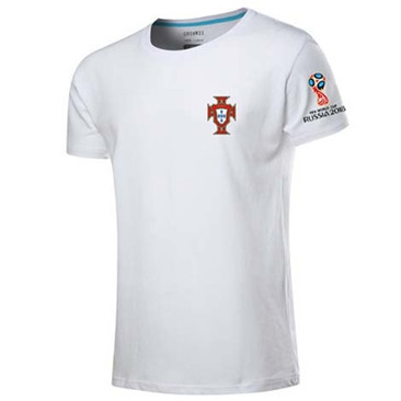 Maillot T Shirt Portugal Blanc Coupe du monde 2018
