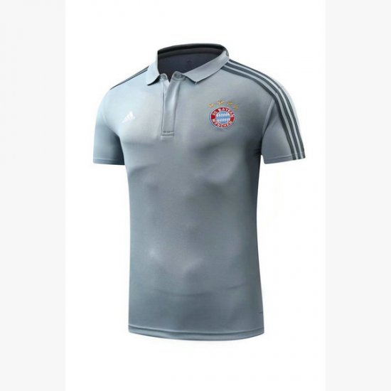 Maillot Polo Bayern Munich Gris-01 2018 2019