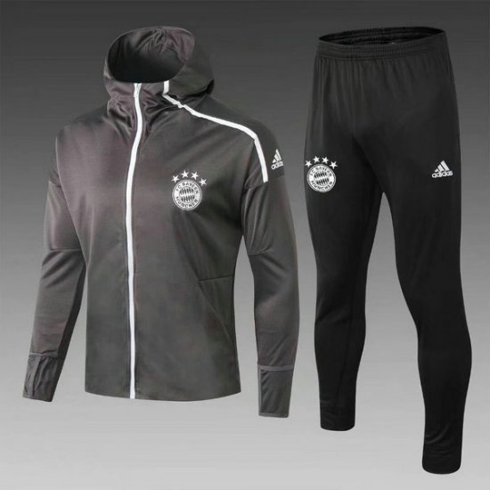 Veste de foot Bayern Munich Gris-01 2018 2019