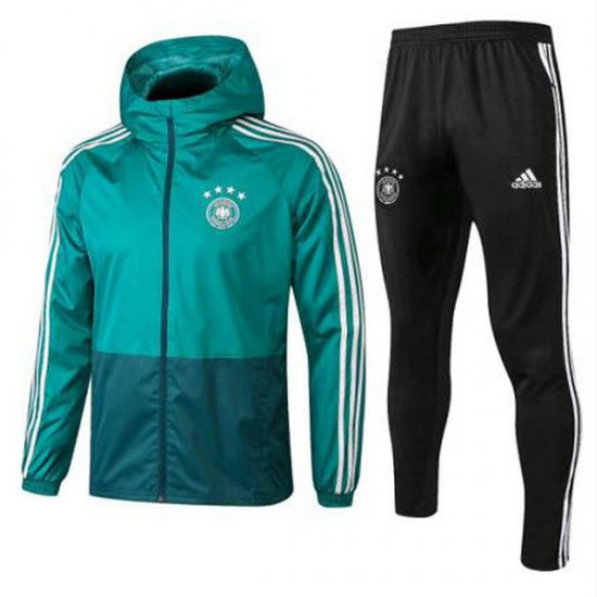 Veste de foot Allemagne Vert-01 2018 2019