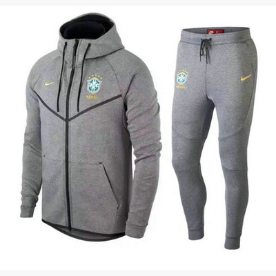 Veste de foot Bresil Gris 2018 2019