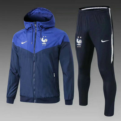 Veste de foot France bleu marine 2018 2019