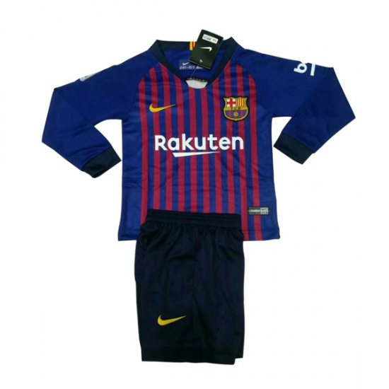 Maillot Barcelone ML Enfant Domicile 2018 2019