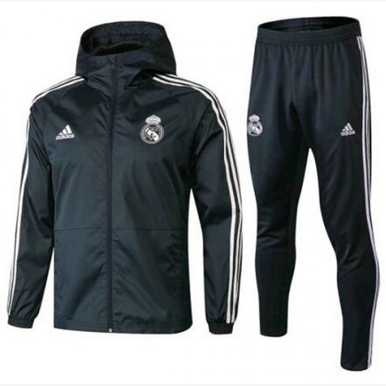 Veste de foot Real Madrid Noir-01 2018 2019