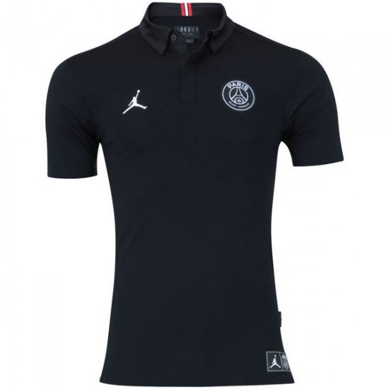 Maillot Polo PSG Noir-01 2018 2019