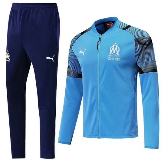 Veste de foot Marseille bleu 2018 2019