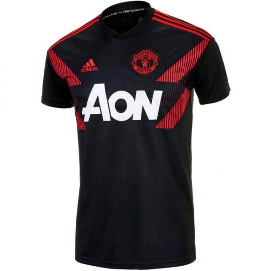 Maillot avant-match Manchester United Noir 2018 2019