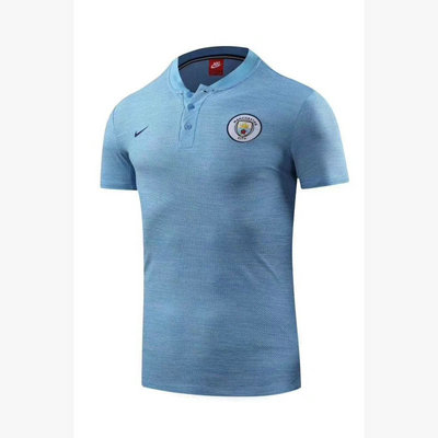 Maillot Polo Manchester City Bleu 2018 2019