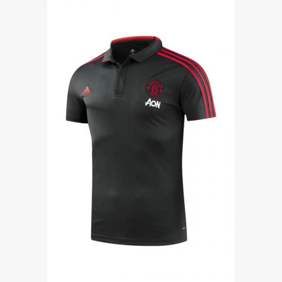 Maillot Polo Manchester United Noir 2018 2019