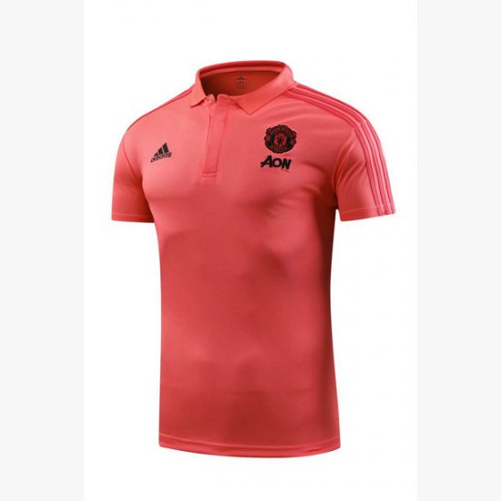 Maillot Polo Manchester United Rose-01 2018 2019
