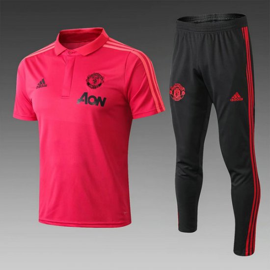 Maillot Polo Manchester United Rose 2018 2019