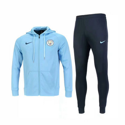 Veste de foot Manchester City Bleu-01 2018 2019