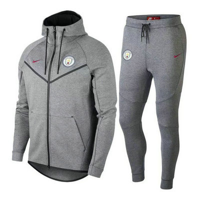 Veste de foot Manchester City Gris 2018 2019