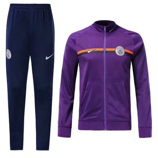 Veste de foot Manchester City Violet-01 2018 2019