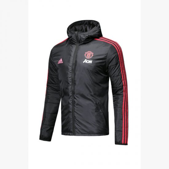 Veste de foot Manchester United Noir-02 2018 2019