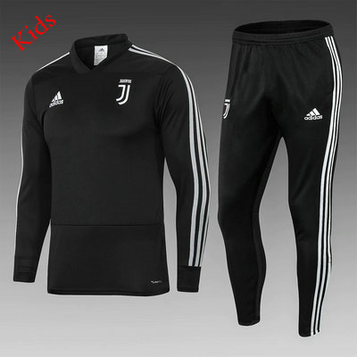 Maillot Formation ML Enfant Juventus Noir 2018 2019