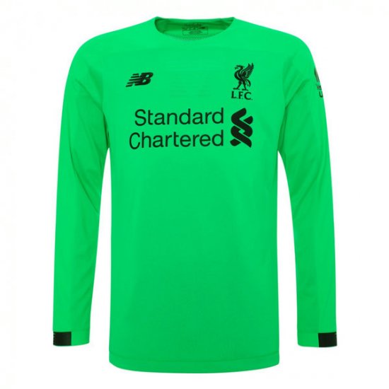 Maillot Liverpool Manche Longue Gardien Vert 2019 2020