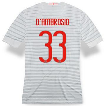 Maillot Inter Milan D.AMBROSIO Exterieur 2014 2015