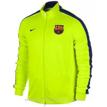 Veste de foot Barcelone 2014 2015 Jaune