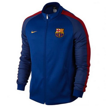 Veste de foot Barcelone 2016 2017 Bleu Marine