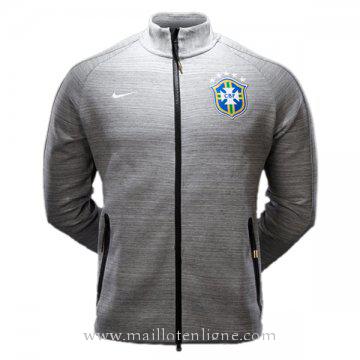 Veste de foot Bresil 2016 2017 Gris