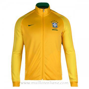 Veste de foot Bresil 2016 2017 Jaune