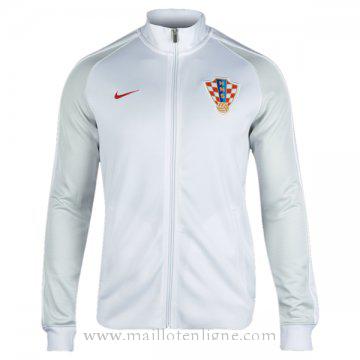 Veste de foot Croatie 2016 2017 Blanc