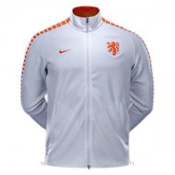 Veste de foot Hollande 2016 2017 Blanc