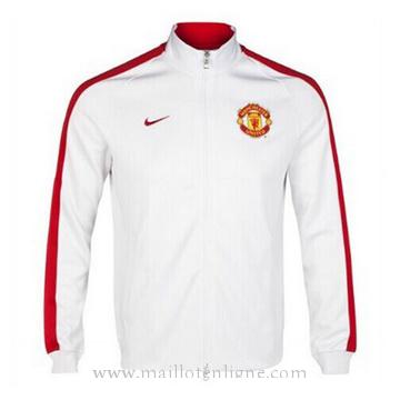 Veste de foot Manchester United 2014 2015 Blanc