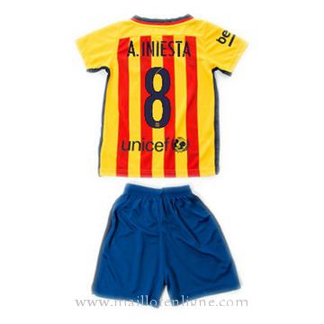 Maillot Barcelone Enfant A.iniesta Exterieur 2015 2016