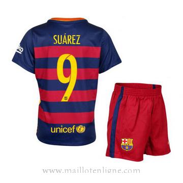 Maillot Barcelone Enfant Suarez Domicile 2015 2016