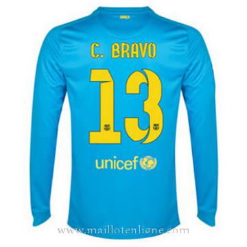 Maillot Barcelone Gardien ML C. Bravo Exterieur 2014 2015