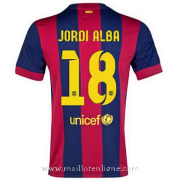 Maillot Barcelone Jordi Alba Domicile 2014 2015