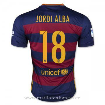 Maillot Barcelone Jordi Alba Domicile 2015 2016