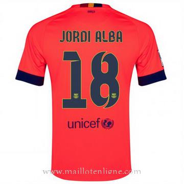 Maillot Barcelone Jordi Alba Exterieur 2014 2015