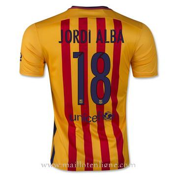 Maillot Barcelone Jordi Alba Exterieur 2015 2016