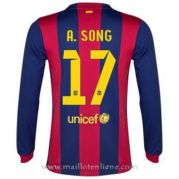 Maillot Barcelone Manche Longue A.Song Domicile 2014 2015