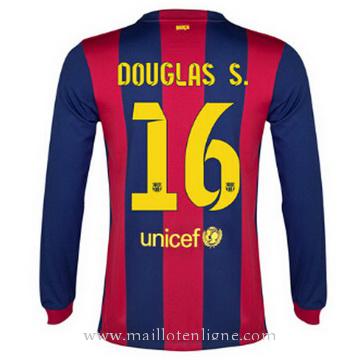 Maillot Barcelone Manche Longue Douglas S. Domicile 2014 2015