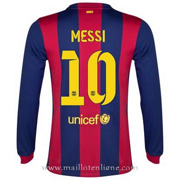 Maillot Barcelone Manche Longue MESSI Domicile 2014 2015