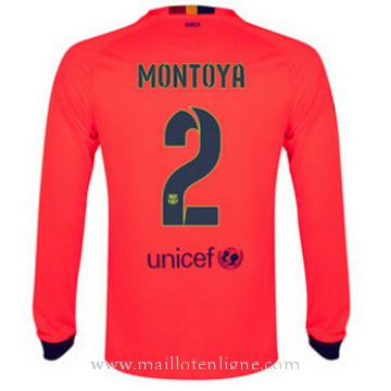 Maillot Barcelone Manche Longue Montoya Exterieur 2014 2015