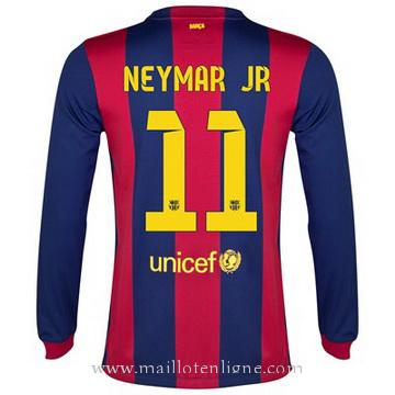 Maillot Barcelone Manche Longue Neymar Jr Domicile 2014 2015