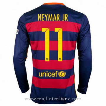 Maillot Barcelone Manche Longue Neymar.jr Domicile 2015 2016