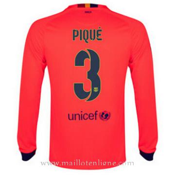 Maillot Barcelone Manche Longue Pique Exterieur 2014 2015